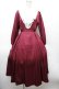 画像1: axes femme / ルリジューズレースアップワンピース  ワイン S-26-02-22-055-AX-BL-AS-ZS (1)