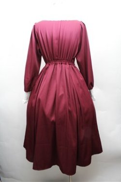 画像4: axes femme / ルリジューズレースアップワンピース  ワイン S-26-02-22-055-AX-BL-AS-ZS