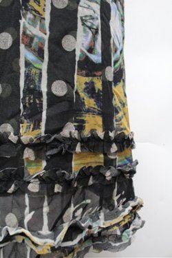 画像4: Jean Paul GAULTIER / パワーネットキャミソール  黒 S-26-02-22-056-GO-TO-AS-ZS