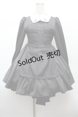 画像1: DimMoire / ゴーストメイド十字ドレス M 黒 S-26-02-22-058-0-OP-AS-ZS