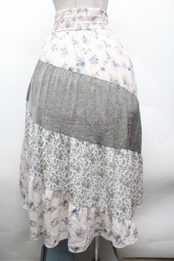 画像3: axes femme / フラワー柄エスカルゴスカート  グリーン S-26-02-22-061-AX-SK-AS-ZS