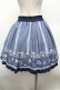 画像4: axes femme POETIQUE / 星座メルヘン柄タックスカート  紺 S-26-02-22-063-AX-SK-AS-ZS (4)