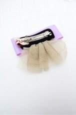 画像2: ATELIER　Ruby / リボンバレッタ  ラベンダー S-26-02-22-009-EL-ZA-AS-ZS (2)