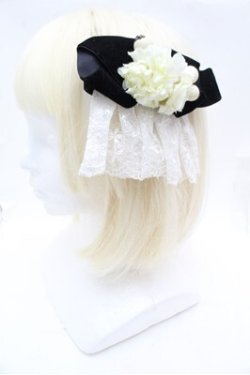 画像1: ATELIER　Ruby / リボンバレッタ  黒 S-26-02-22-010-EL-ZA-AS-ZS