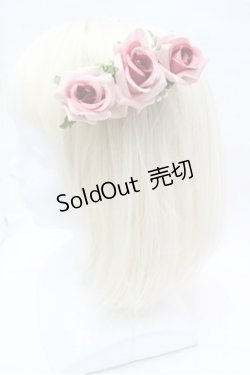 画像1: JESUS DIAMANTE / 薔薇バレッタ  ピンク S-26-02-22-014-JE-AC-AS-ZS