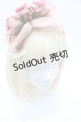 JESUS DIAMANTE / 薔薇リボンカチューシャ  ピンク S-26-02-22-016-JE-ZA-AS-ZS