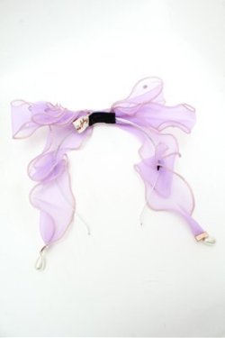 画像3: ATELIER　Ruby / チュールリボンカチューシャ  ラベンダー S-26-02-22-017-EL-AC-AS-ZS