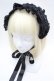 画像1: ATELIER　Ruby / ヘッドドレス  黒 S-26-02-22-019-EL-AC-AS-ZS (1)
