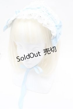 画像1: BABY,THE STARS SHINE BRIGHT / はしごレースのスピンドールヘッドドレス  サックス S-26-02-22-020-BA-AC-AS-ZS