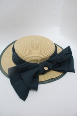 画像2: an another angelus / 配色ブリムバックリボンキャノチェ  グリーン S-26-02-22-023-CA-AC-AS-ZS