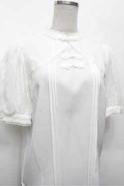 画像2: Amavel / チャイナブラウス  白 S-26-02-22-024-CA-BL-AS-ZS