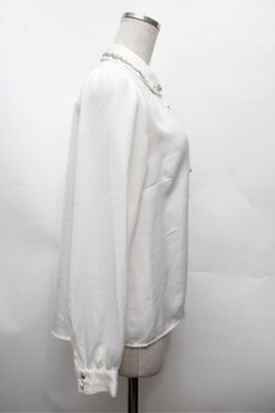 画像3: axes femme POETIQUE / 刺繍カラーブラウス  オフ S-26-02-22-025-AX-BL-AS-ZS