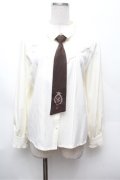 axes femme / 刺繍ネクタイ付きブラウス F 生成り S-26-02-22-026-AX-BL-TE-ZS