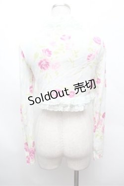 画像4: JESUS DIAMANTE / ぼかし薔薇ボレロ  サックス S-26-02-22-027-JE-TO-AS-ZS