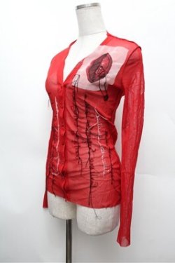 画像2: Jean Paul GAULTIER / パワーネットトップス 40 赤 S-26-02-22-030-GO-TO-AS-ZS
