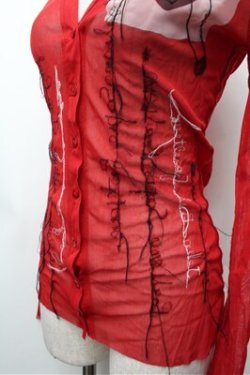 画像4: Jean Paul GAULTIER / パワーネットトップス 40 赤 S-26-02-22-030-GO-TO-AS-ZS