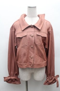 画像1: axes femme POETIQUE / バックデザインデニムジャケット  アワピンク S-26-02-23-036-AX-JA-HR-ZS