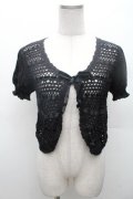 Emily Temple cute / はしごリボンボレロ  黒 S-26-02-23-041-ET-TO-HR-ZS