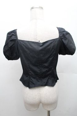 画像2: MIHO MATSUDA / パフ袖カットソー  黒 S-26-02-23-043-GO-TS-HR-ZS