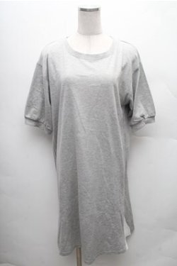 画像1: LOLITA / サイドプリーツカットソー  グレー S-26-02-23-044-LO-TO-HR-ZS