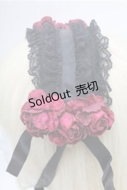 画像2: metamorphose / ローズコサージュヘッドドレス  黒 S-26-02-23-006-ME-AC-HR-ZS