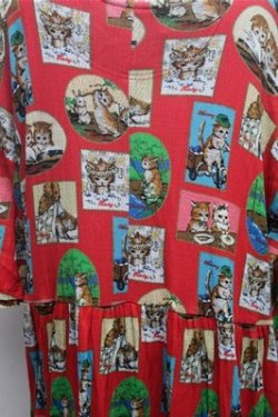 画像3: Franche Lippee / タペストリーワンピース 3L レッド S-26-02-23-048-LO-OP-HR-ZS