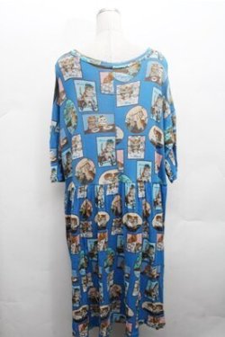 画像2: Franche Lippee / タペストリーワンピース 3L ブルー S-26-02-23-049-LO-OP-HR-ZS