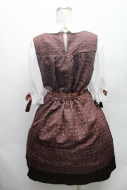 画像2: axes femme POETIQUE / 明治チョコレートワンピース M 茶 S-26-02-23-051-AX-OP-TE-ZS