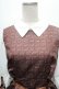 画像3: axes femme POETIQUE / 明治チョコレートワンピース M 茶 S-26-02-23-051-AX-OP-TE-ZS (3)