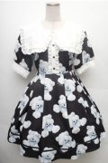 Deary / くま耳セーラーワンピース  黒ｘ白 S-26-02-23-052-LO-OP-AS-ZS