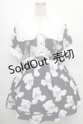 Deary / くま耳セーラーワンピース  黒ｘ白 S-26-02-23-052-LO-OP-AS-ZS