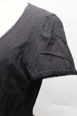 画像4: BPN / クロス刺繍ワンピース  黒 S-26-02-23-055-GO-OP-HR-ZS