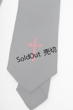 画像2: BPN / クロス刺繍ネクタイ  黒 S-26-02-23-008-GO-AC-HR-ZS
