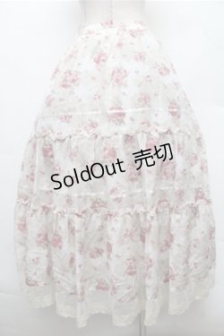 画像4: axes femme / 花柄2WAYスカート  白 S-26-02-23-058-AX-SK-HR-ZS