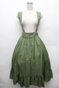 axes femme / ローズ刺繍サス付きスカート  グリーン S-26-02-23-059-AX-SK-HR-ZS