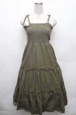 画像1: axes femme / 2wayコットンスカート  カーキ S-26-02-23-060-AX-SK-HR-ZS