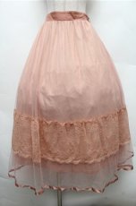 画像1: axes femme / レース×チュールスカート  ピンク S-26-02-23-063-AX-SK-HR-ZS (1)