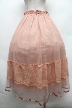 画像2: axes femme / レース×チュールスカート  ピンク S-26-02-23-063-AX-SK-HR-ZS