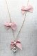 画像2: m petit by misako / AMリボンビジューネックレス  ピンク S-26-02-23-011-LO-AC-AS-ZS (2)