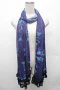 h.NAOTO / ストール  紫 S-26-02-23-016-HN-ZA-AS-ZS