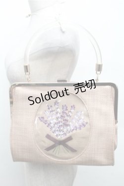 画像1: an another angelus / ラベンダー刺繍クリアハンドルバッグ  ラベンダー S-26-02-23-020-CA-BG-AS-ZS