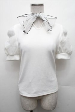 画像1: Ank Rouge / リブカットソー  白 S-26-02-23-026-CA-TO-AS-ZS