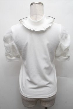 画像2: Ank Rouge / リブカットソー  白 S-26-02-23-026-CA-TO-AS-ZS