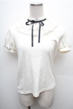 画像2: Ank Rouge / レース襟カットソー  白 S-26-02-23-028-CA-TO-AS-ZS