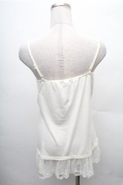 画像2: axes femme / リボン付きロングキャミ  オフ S-26-02-23-031-AX-TO-AS-ZS