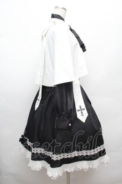 画像2: LOLITA / ブラウス+ケープ+スカートセット  黒ｘ白 S-26-02-25-035-LO-OP-AS-ZS