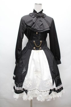 画像4: LOLITA / ブラウス+ケープ+スカートセット  黒ｘ白 S-26-02-25-035-LO-OP-AS-ZS