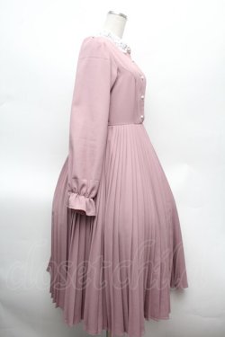 画像2: m petit by misako / AM*レースエリプリーツワンピース M ピンク S-26-02-25-042-LO-OP-TE-ZS