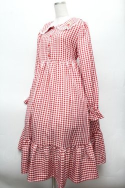 画像2: LOLITA / ギンガムワンピース  赤ｘ白 S-26-02-25-044-LO-OP-AS-ZS