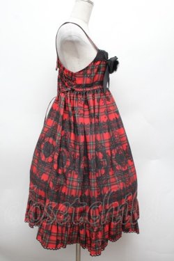 画像2: ALICE and the PIRATES / アリスのトランプタータン柄ジャンパースカートII  赤 S-26-02-25-050-PA-OP-AS-ZS